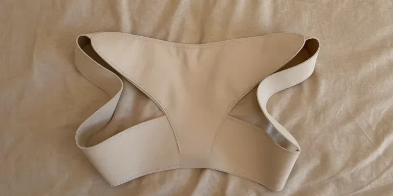 Structured maternity belt with back panel and straps