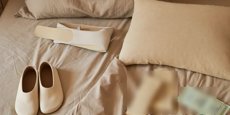 Two groups of recovery items compared on a bed